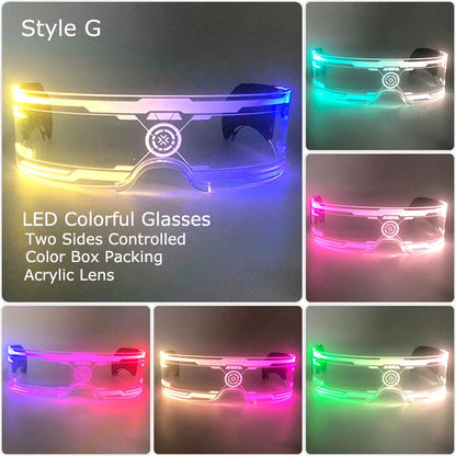 LED Neon Luminous Glow Party Glasses