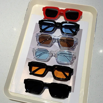 Aesthetic Fashion Retro Rectangle Frame Sunglasses