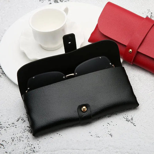 Classic Moulded Leather Protective Glasses Case