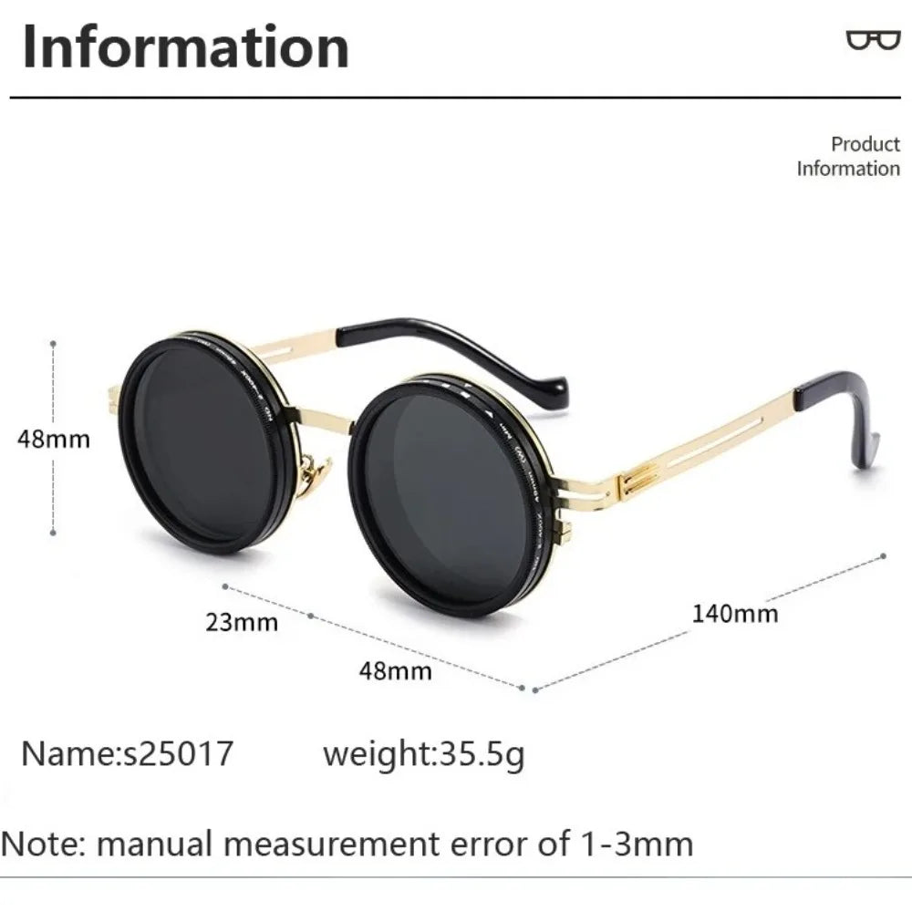 ND2-400 Adjustable Round Dimming Polarized Glasses