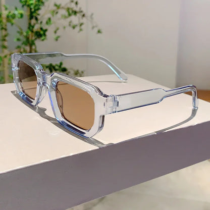 Aesthetic Fashion Retro Rectangle Frame Sunglasses