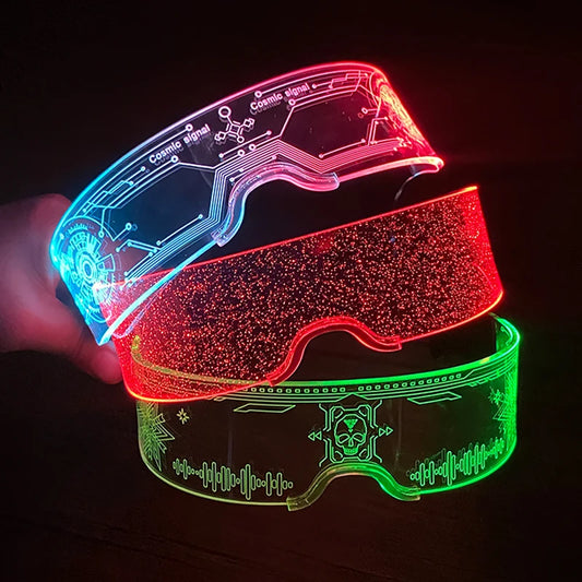 LED Neon Luminous Glow Party Glasses
