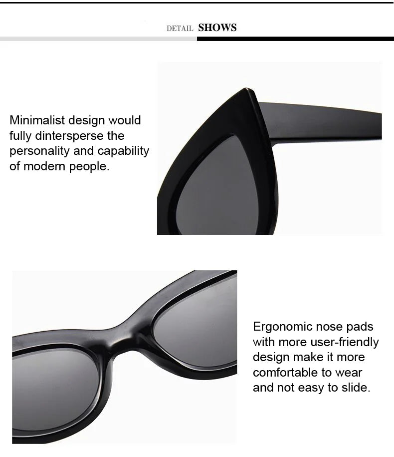 Cat Eye Fashion SunGlasses for Female - retinosa