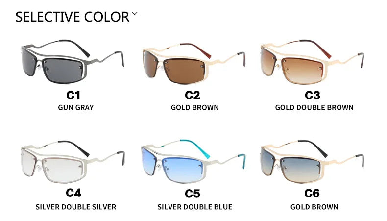 2025 Y2K Sports Punk Sunglasses - retinosa