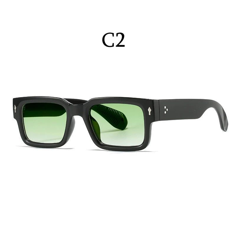 Classical Retro Square Rivet Sunglasses