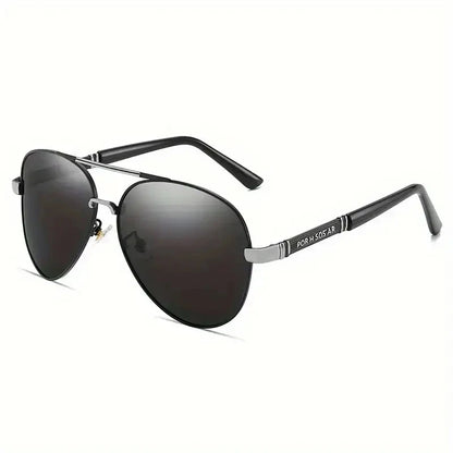Men Polarized UV400 Metal Frame Sunglasses