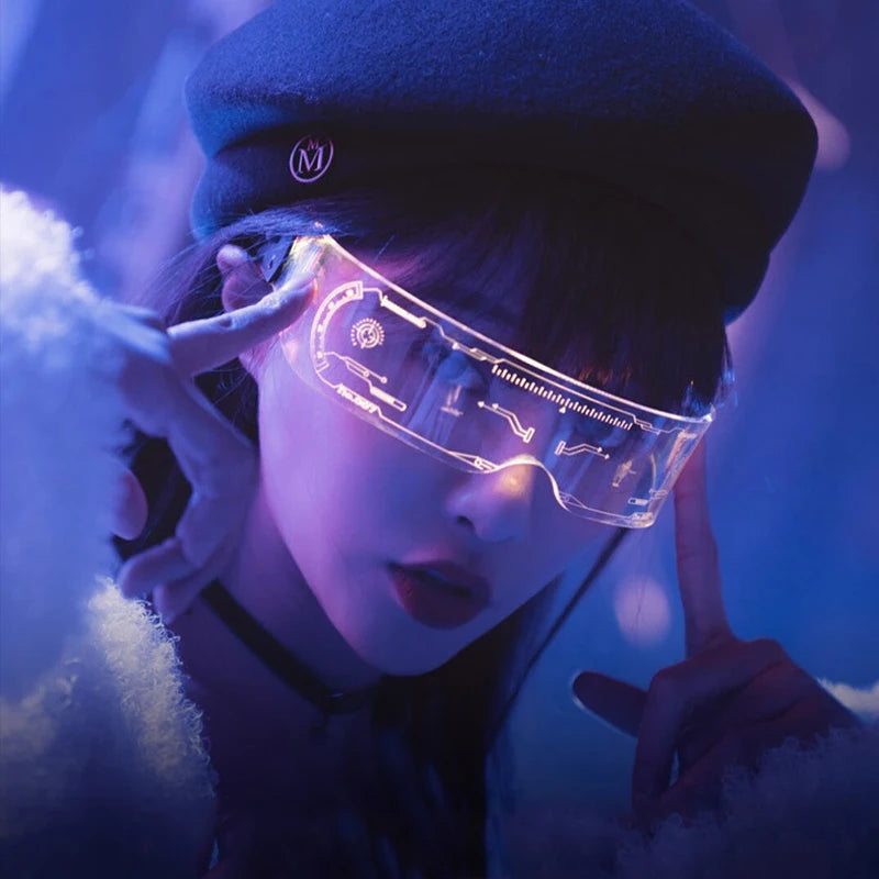 LED Neon Luminous Glow Party Glasses