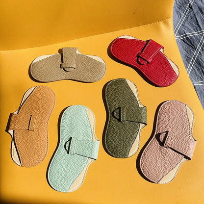 Portable Soft Leather Glasses Case