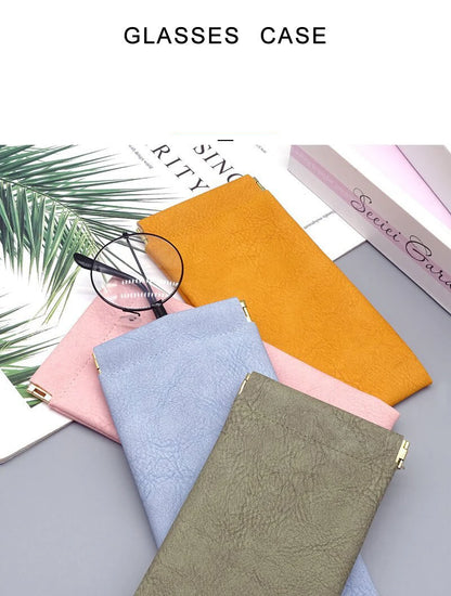 Glazzy Soft Leather Elastic Plate Glasses Case
