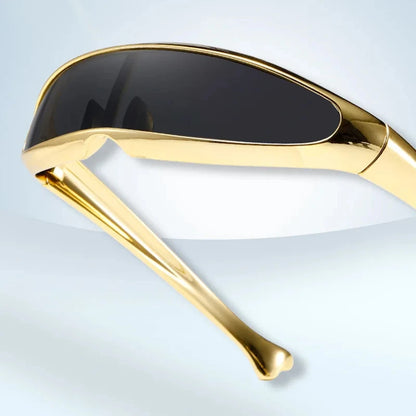 Futuristic One-piece Y2K Steampunk Sunglasses