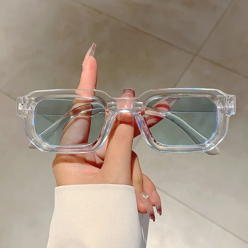 Aesthetic Fashion Retro Rectangle Frame Sunglasses