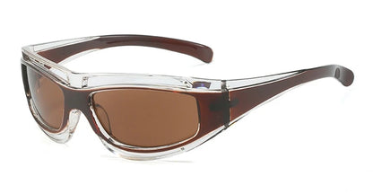 Y2K Futuristic s For Women Punk Wrap Sunglasse - retinosa