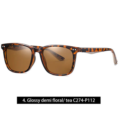 Retro Transparent Korean Square Polarized Sunglasses
