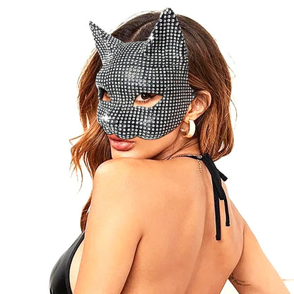 Sexy Cat Ear Bling Masks & Gloves