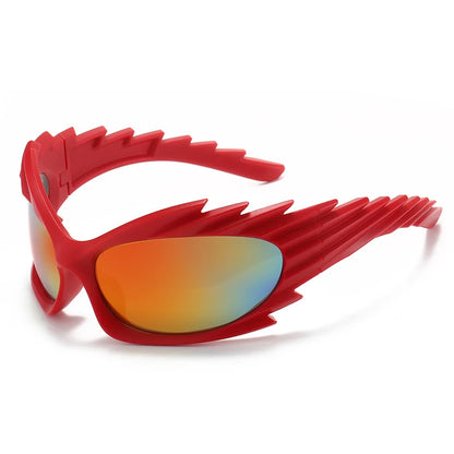 Y2K Cat Eye Women Retro Gradient Mirror Sports Punk HELLOWEEN Sunglasses