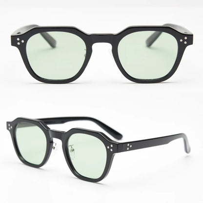 Peekaboo Korean Retro TR90 Polygon Polarized Sunglasses