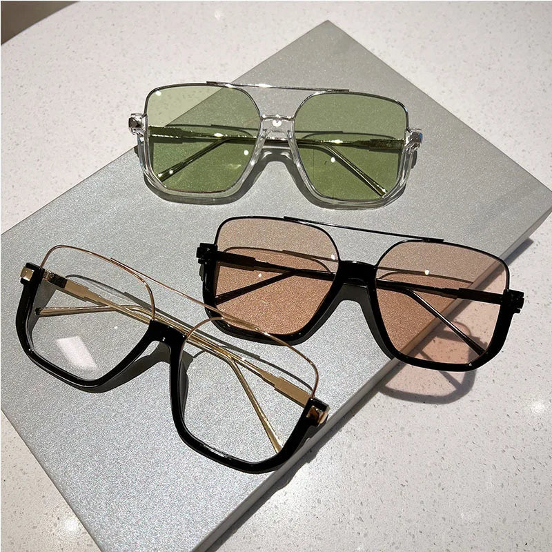 Korean Retro Large Frame Net Red Glasses
