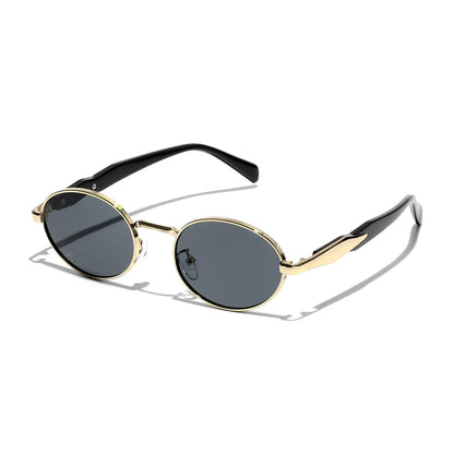 Luxury Metal Frame Cat Eye Oval Women's Sunglasses