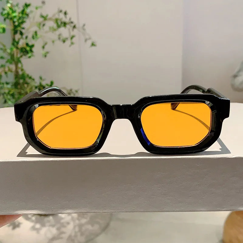 Aesthetic Fashion Retro Rectangle Frame Sunglasses
