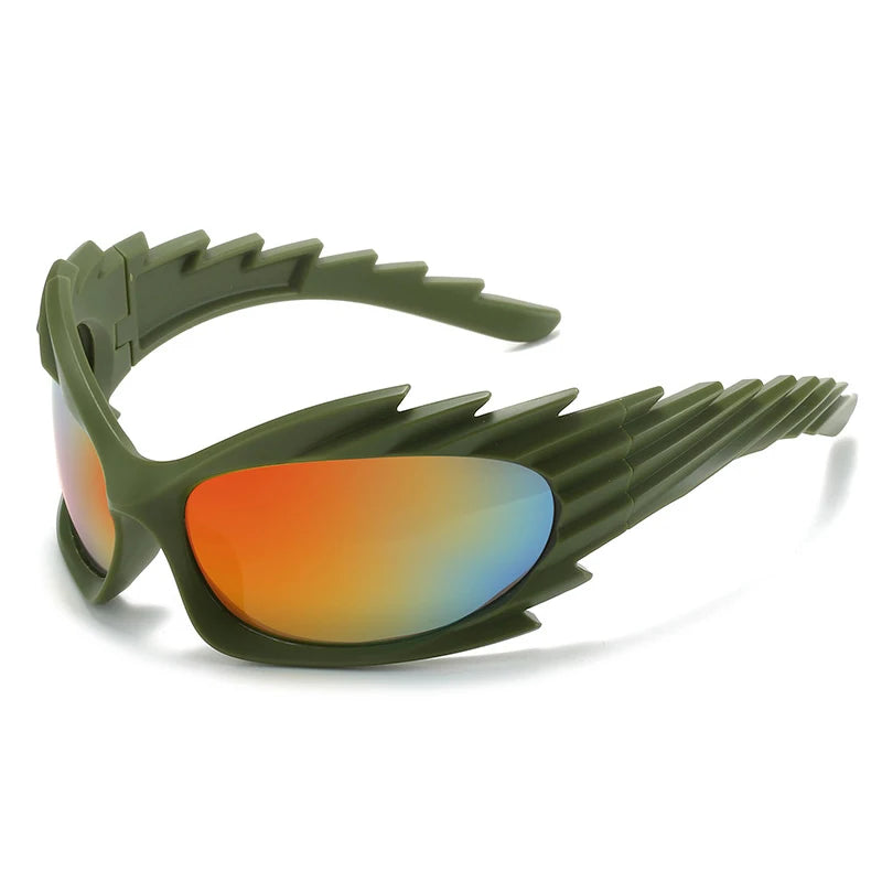 Y2K Cat Eye Women Retro Gradient Mirror Sports Punk HELLOWEEN Sunglasses