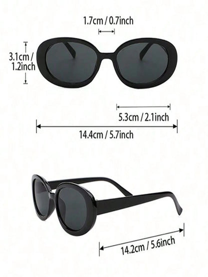 5PCS Unisex Metal Plastic Street Fashion Sunglasses