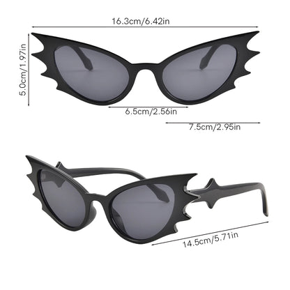 Rhaegal Halloween Bat Shaped Cat Eye Glasses