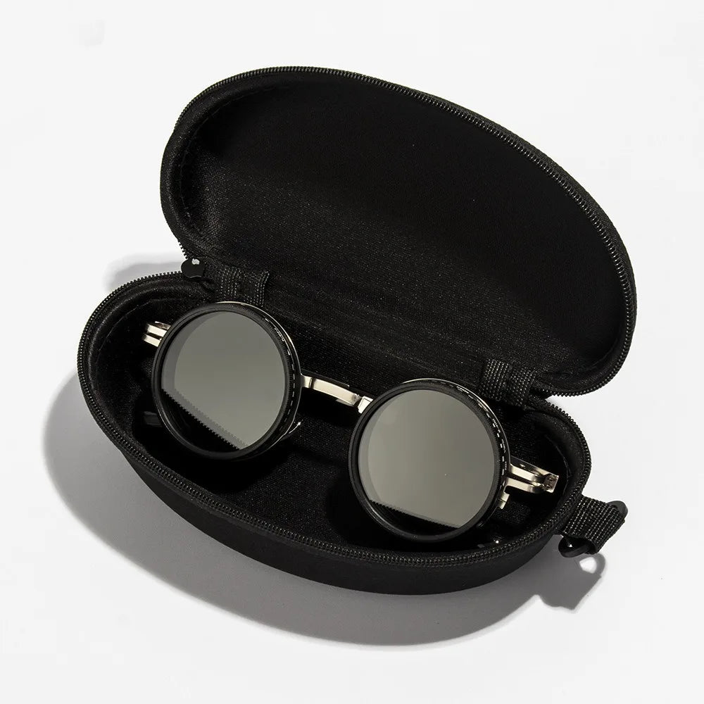 ND2-400 Adjustable Round Dimming Polarized Glasses