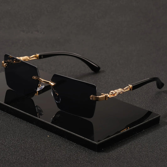 Beach Vacation Luxury Rimless Sunglasses