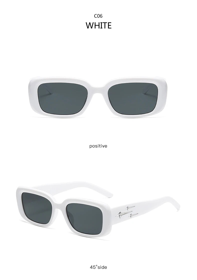 Kitten Eye Retro Y2K Style Small Square Sunglasses