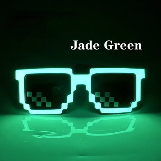 LED Glasses Luminous Glow Flashing Mosaic HELLOWEEN Sunglasses