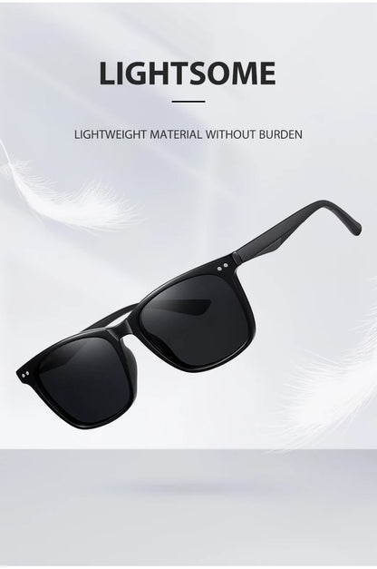 Retro Transparent Korean Square Polarized Sunglasses