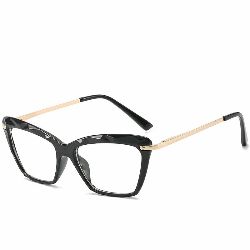 Transparent Stylish Women Cat Eye Glasses - retinosa