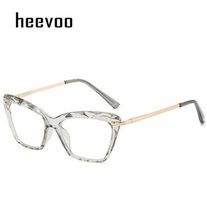 Transparent Stylish Women Cat Eye Glasses - retinosa