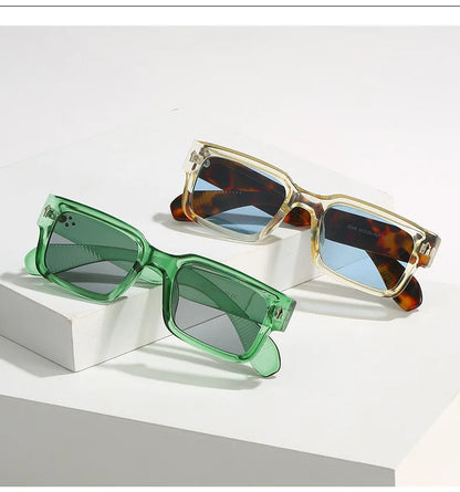 Classical Retro Square Rivet Sunglasses