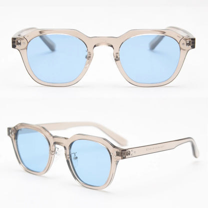 Peekaboo Korean Retro TR90 Polygon Polarized Sunglasses