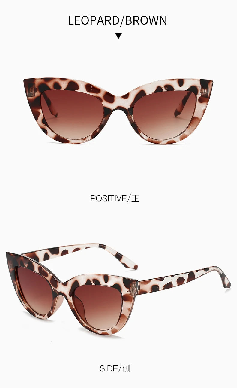 Cat Eye Retro Rhinestones Sun Glasses - retinosa