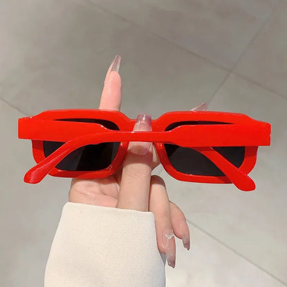 Aesthetic Fashion Retro Rectangle Frame Sunglasses