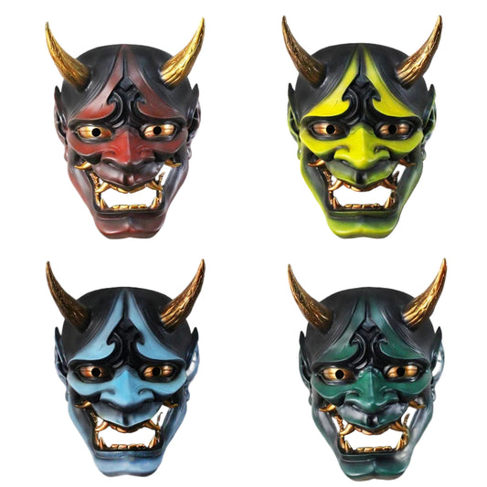Halloween Japanese Color Demon Mask