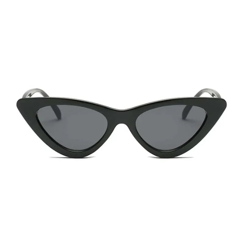 Sexy White Triangle Vintage Cat Eye Sunglasses - retinosa