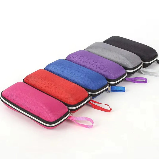Portable Lanyard Zipper Glasses Case
