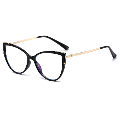 Cat Eye Anti-Blue Light Spring Hinged Glasses - retinosa