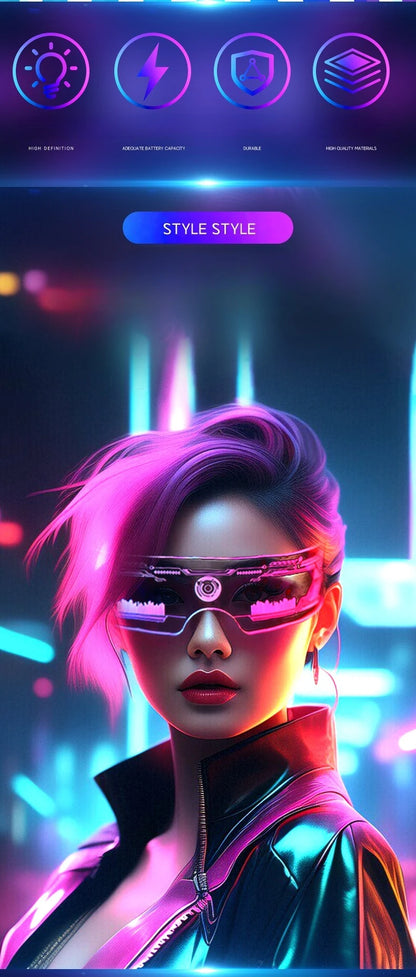 LED colorful luminous technology glasses bar dancing party