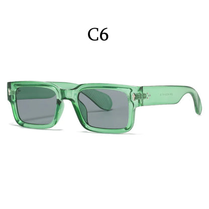 Classical Retro Square Rivet Sunglasses