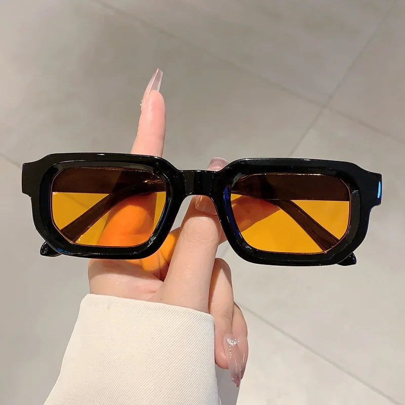 Aesthetic Fashion Retro Rectangle Frame Sunglasses