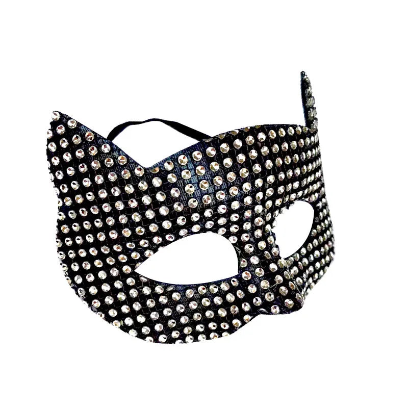 Sexy Cat Ear Bling Masks & Gloves