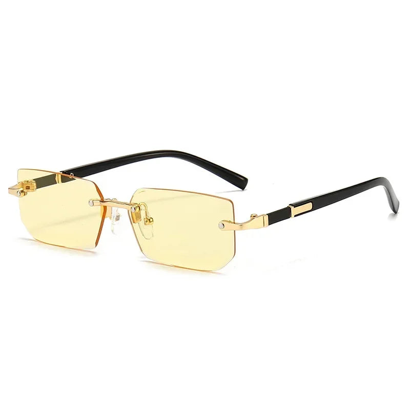 High-Definition Rimless Square Eyewear