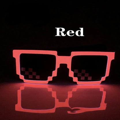 LED Glasses Luminous Glow Flashing Mosaic HELLOWEEN Sunglasses