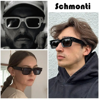 Classical Retro Square Rivet Sunglasses