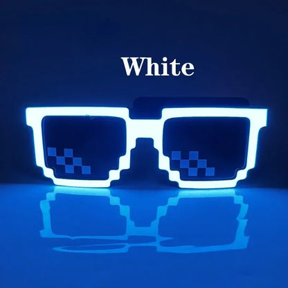 LED Glasses Luminous Glow Flashing Mosaic HELLOWEEN Sunglasses