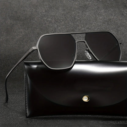 Vintage Polarized Retro Men Fashion Black Shades